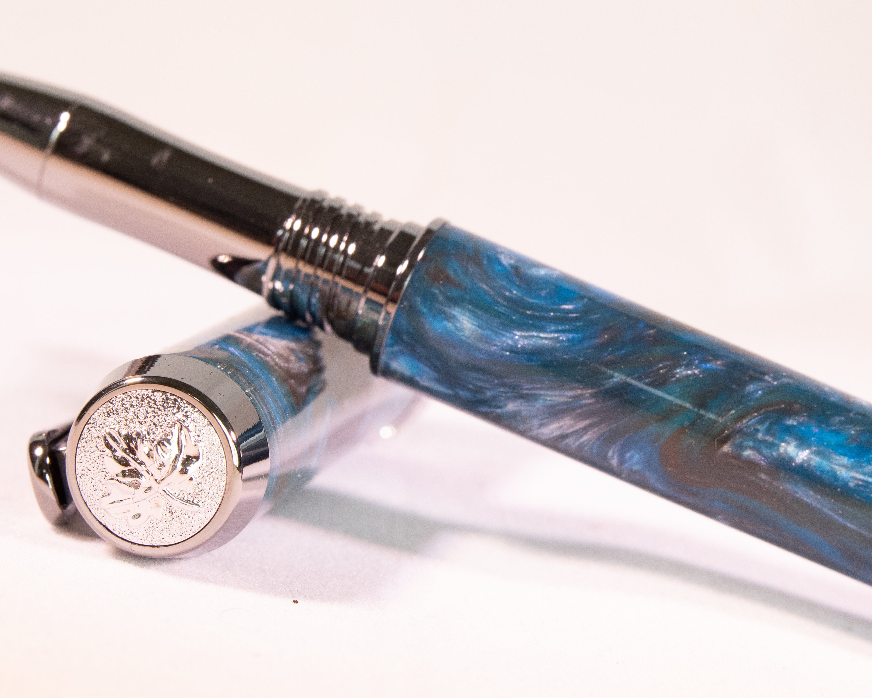 Luxury Rollerball Pen with Black Titanium Components Etsy