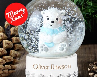 personalized snow globe for baby