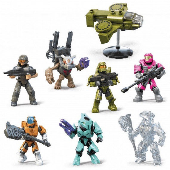  Mega Construx Halo Universe Series 2 Blind Bag Mini Figures  (Pack of 4) : Toys & Games