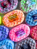 Soap Infused Sponges / Up To 3 Weeks Use / Shower and Bath Gift / Choose Fragrance / Scrub and Lather / SLS Free / Vegan Eco Friendly / 150g product logo