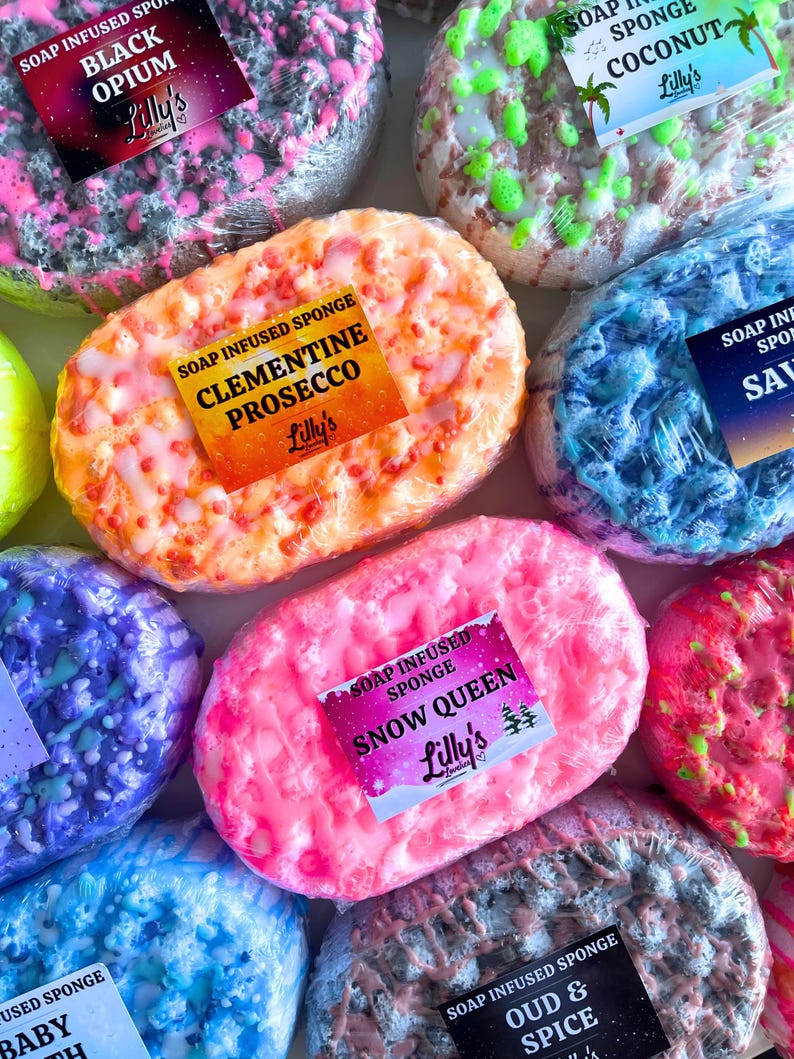 soap infused sponges