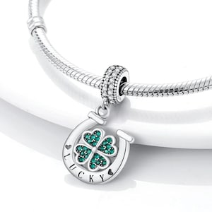 PANDORA Lucky Four Leaf Clover Dangle Charm