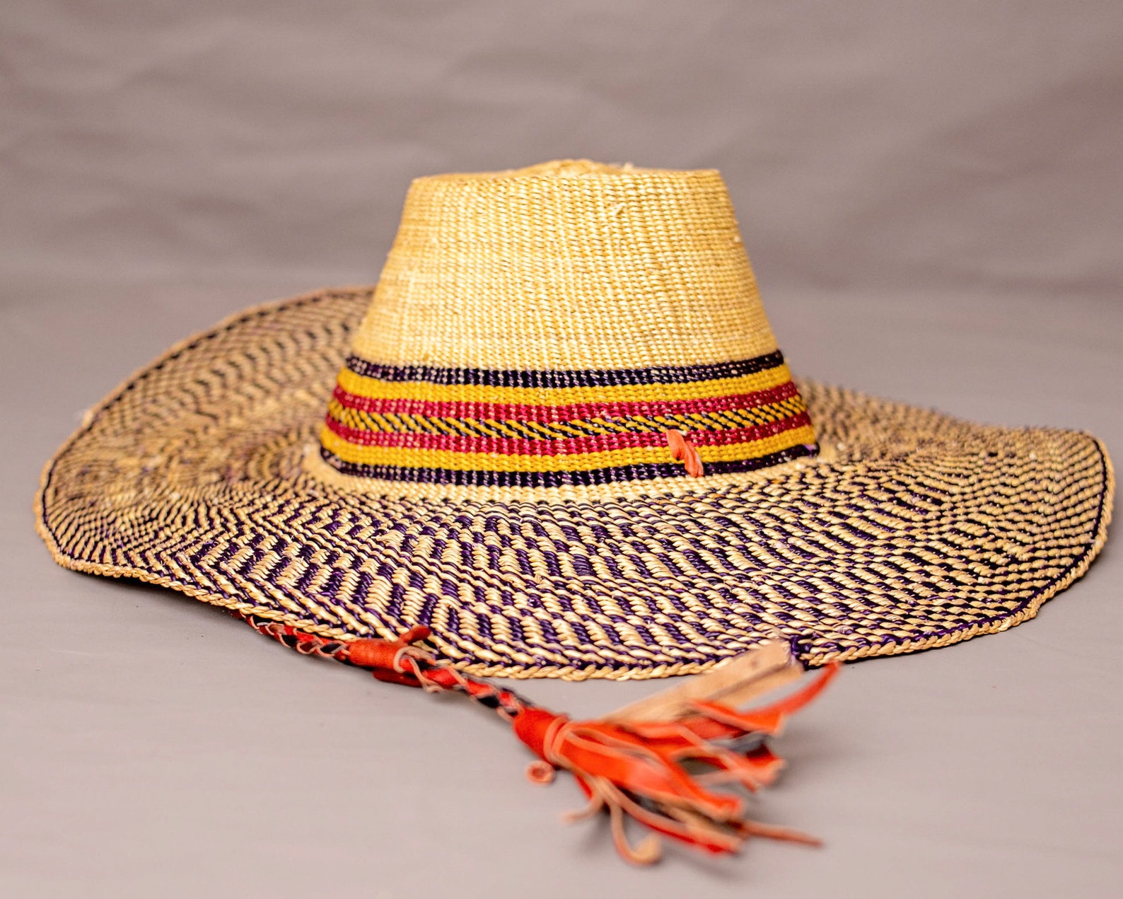 Bolga Hat African Hat woven Ghana Etsy
