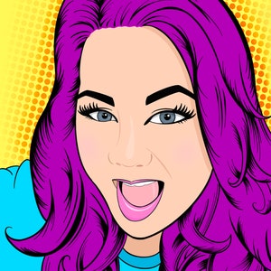 Pop Art Custom Digital Portrait