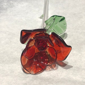 Blown Glass Rose afbeelding 1