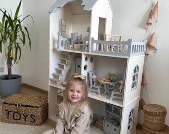Handmade Dollhouse: Safe and Spacious Play Haven for Kids