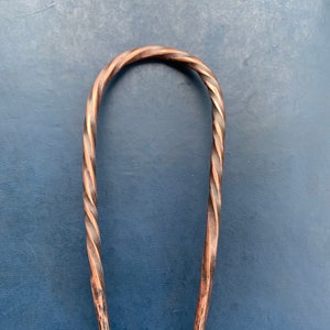 Large Copper Twist Hair Fork