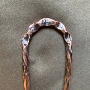 Forged Copper Hair Fork