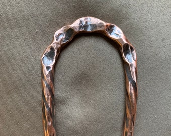 Forged Copper Hair Fork