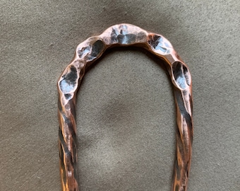 Forged Copper Hair Fork