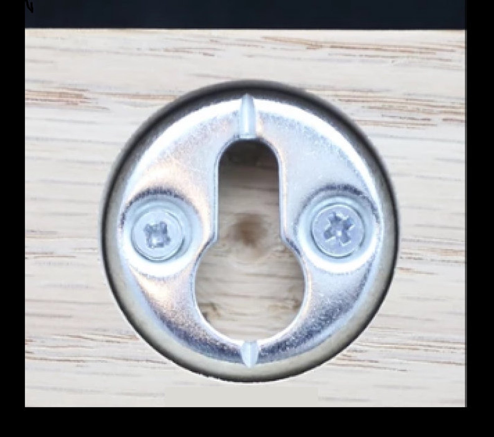 Packs of 100 Keyhole hangers Round METAL recessed/flush Etsy