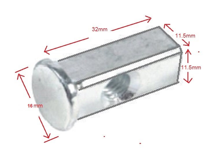 Sets of 2 8 Metal Bunk Bed M8 bolts REPLACEMENT Kit. WITH Etsy