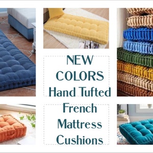36 x 24 x 3 Hand Tufted Cushion in Custom Fabric Choices