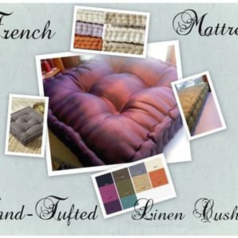 36 x 24 x 3 Hand Tufted Cushion in Custom Fabric Choices