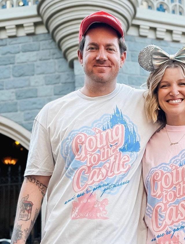 Going to the Castle Tee - Grey Variant, Theme Park Tshirt, WDW Inspired Shirt, Wedding Design