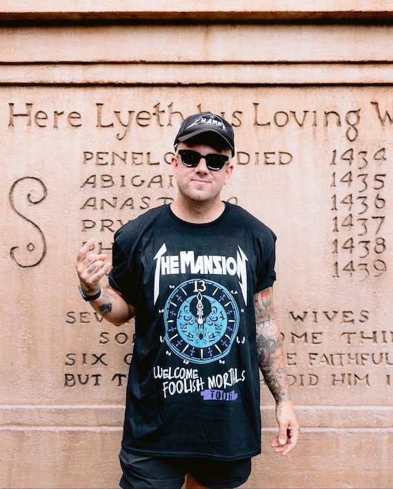 The Mansion Tour Tee, Theme Park Tshirt, WDW Inspired Shirt, Spooky Design