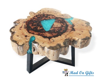 Stunning Tamarind and Resin Coffee Table