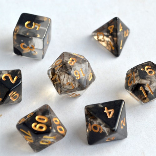 Rose Scepter Dnd Dice Set Polyhedral Dice D&D Dice Dungeons Etsy