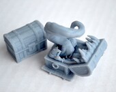 Mimic Treasure Chest - resin 3d printed miniatures - ideal for Dungeons and Dragons, other Tabletop RPGs, Dungeon Miniature - DnD Miniature