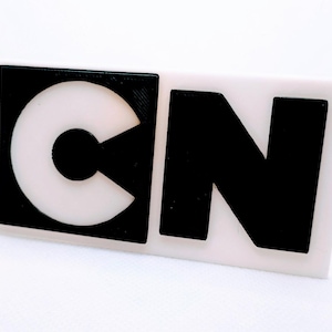 CN Cartoon Network 3d logo CN sign PLA plastic - gift