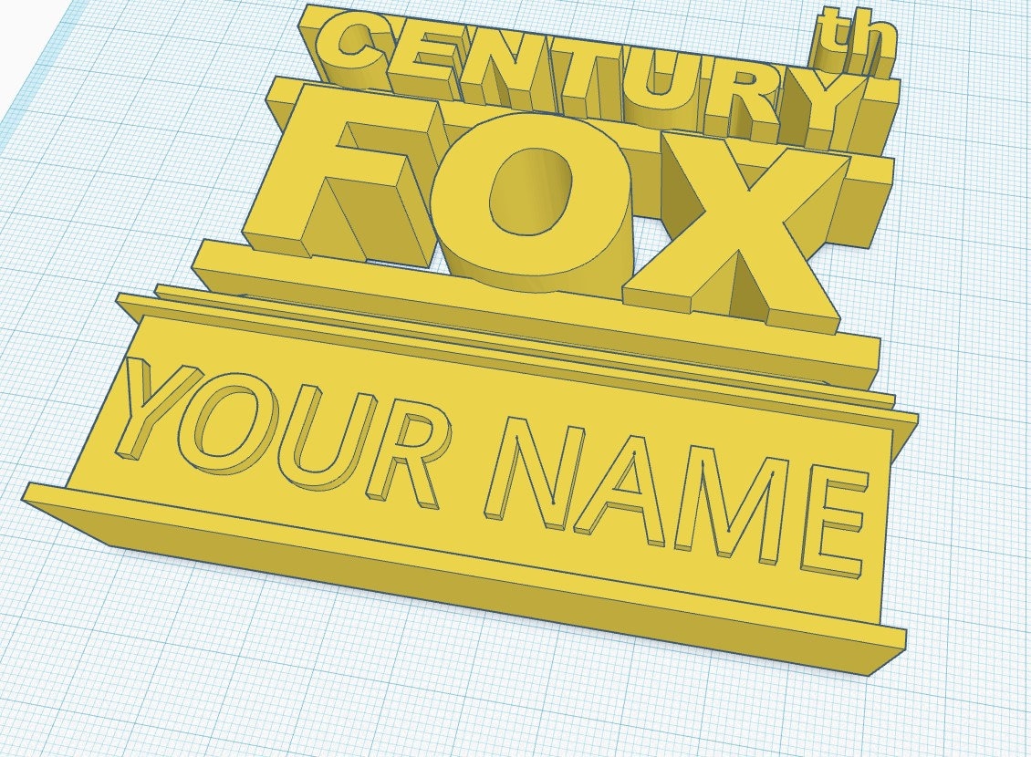 3D printing 3D printable 20th Century Fox logo • made with 20th・Cults