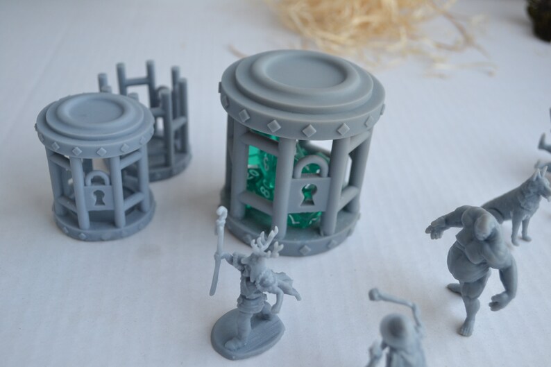 Large DICE JAIL for Dnd Table Games Dungeons D&D Miniature Etsy