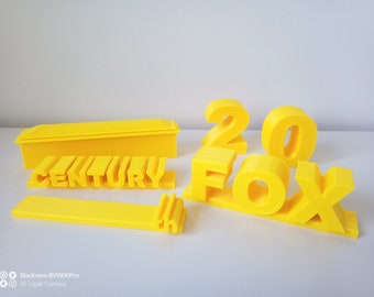 3d Printed 20th Century Fox Style Logo Mixed Color 3d Printed Pla 3d Printed 20th Century Fox Style Logo Mixed Color 3d Printed Pla