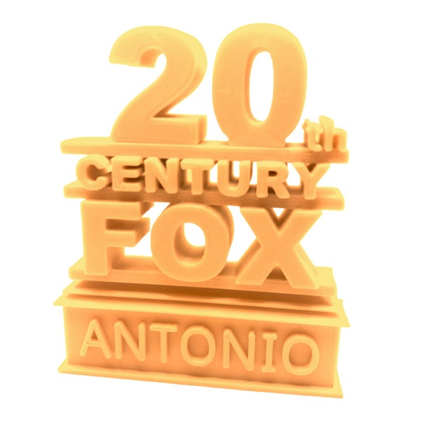 Customized 4-inch 20th Century Fox Style logo | 3d printed PLA plastic - Bio degradable | gift