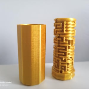 Labyrinth Maze Box - 3D gedruckt. Passend für ausgerolltes Papiergeld oder geheime Nachricht