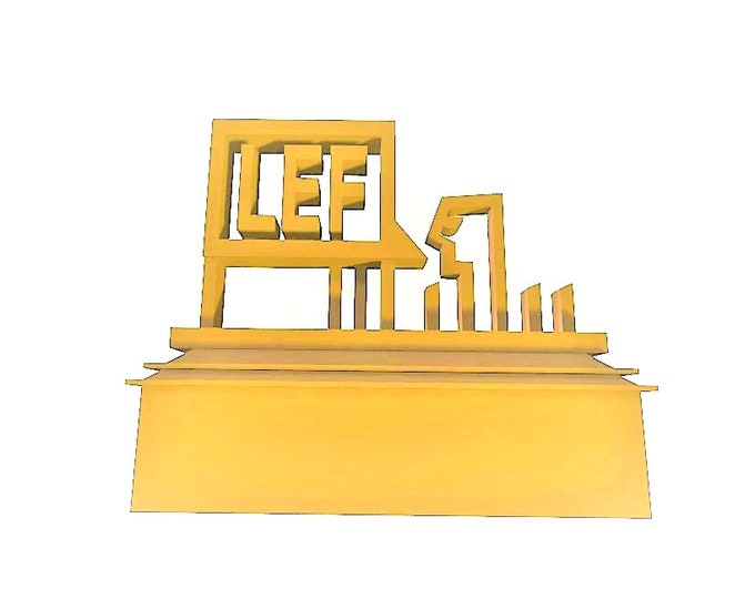 Lef Logo 20th Century Fox Style Logo 3d Printed Pla Plastic Warner Bro Lef Logo 20th Century Fox Style Logo 3d Printed Pla Plastic Warner Bro