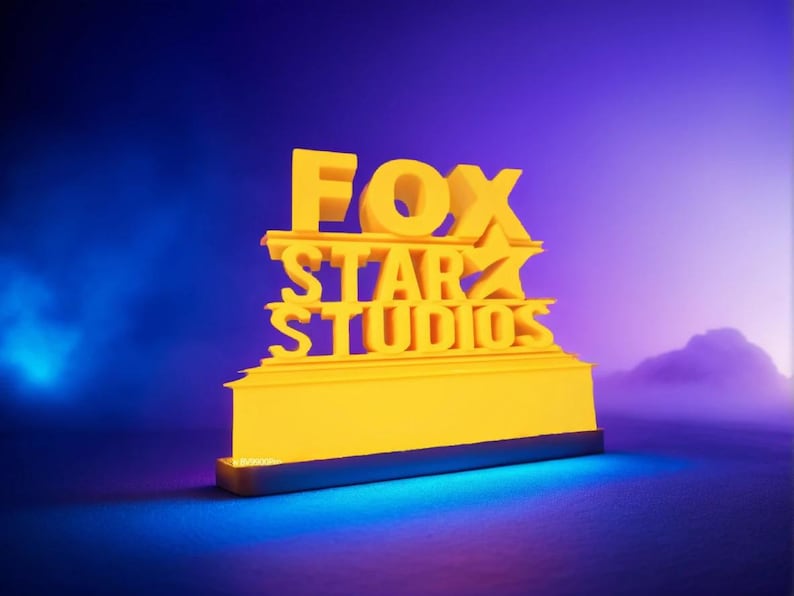 3D Printed Fox Star Studios Style Logo – PLA Plastic (4 Parts) - Etsy