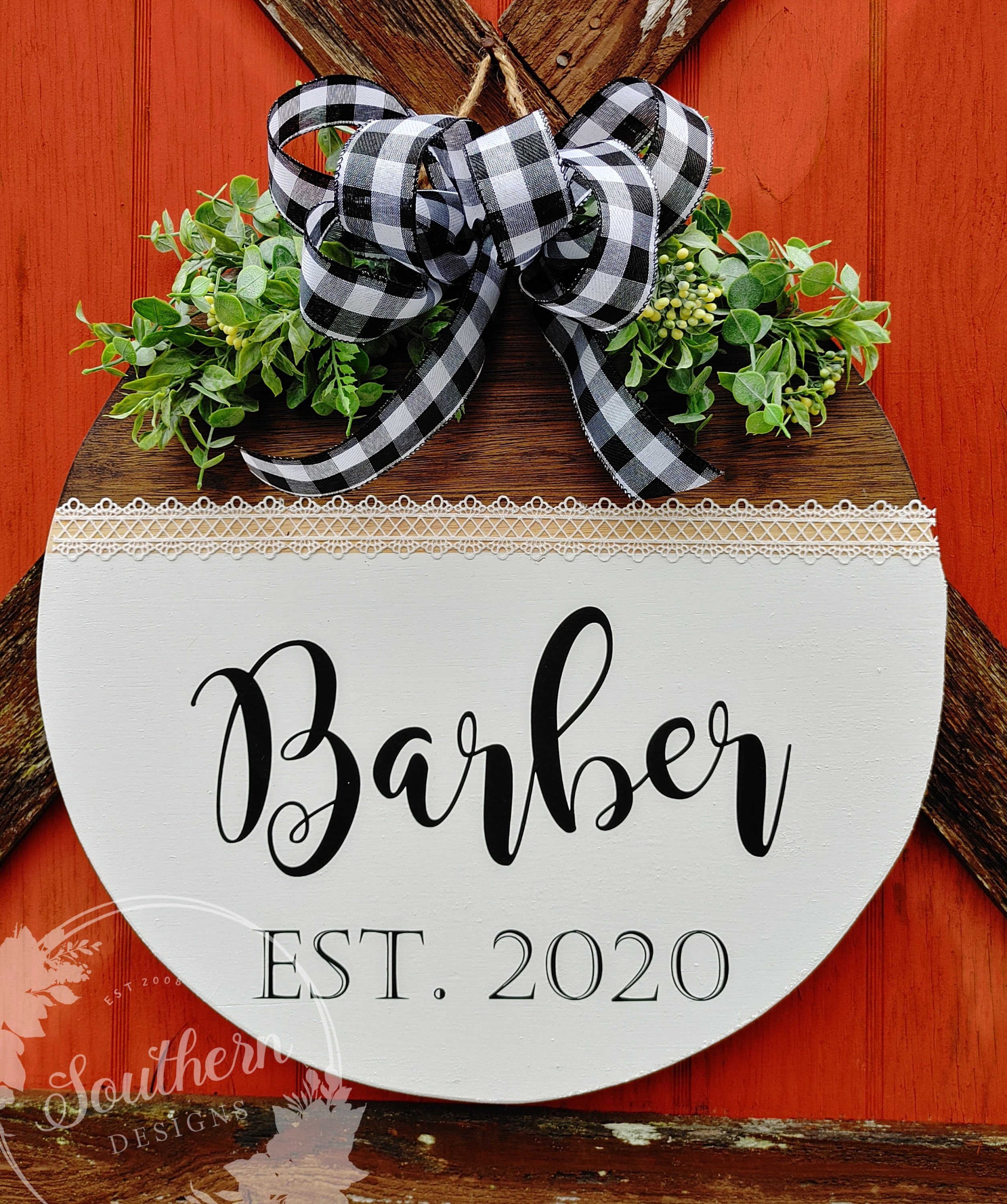 Personalized Door Hanger Custom Sign Wedding Gift Etsy Nederland