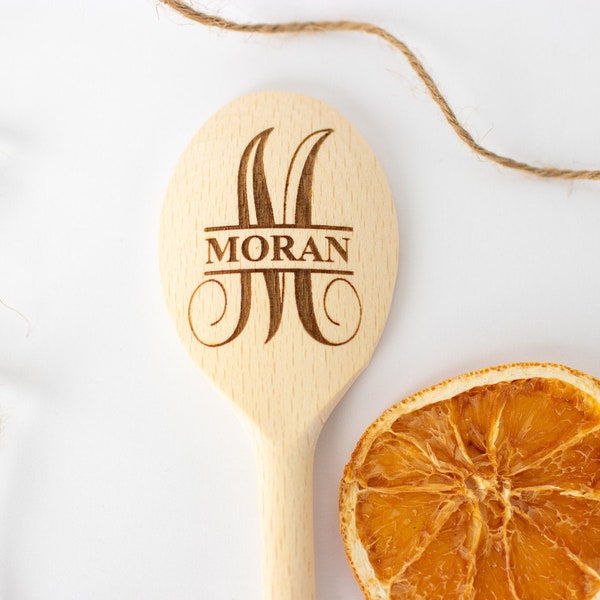 Monogrammed Wooden Spoon