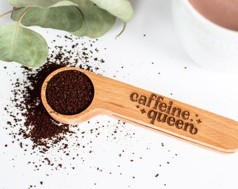 Caffeine Queen Coffee Clip and Scoop
