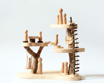 waldorf wooden tree house