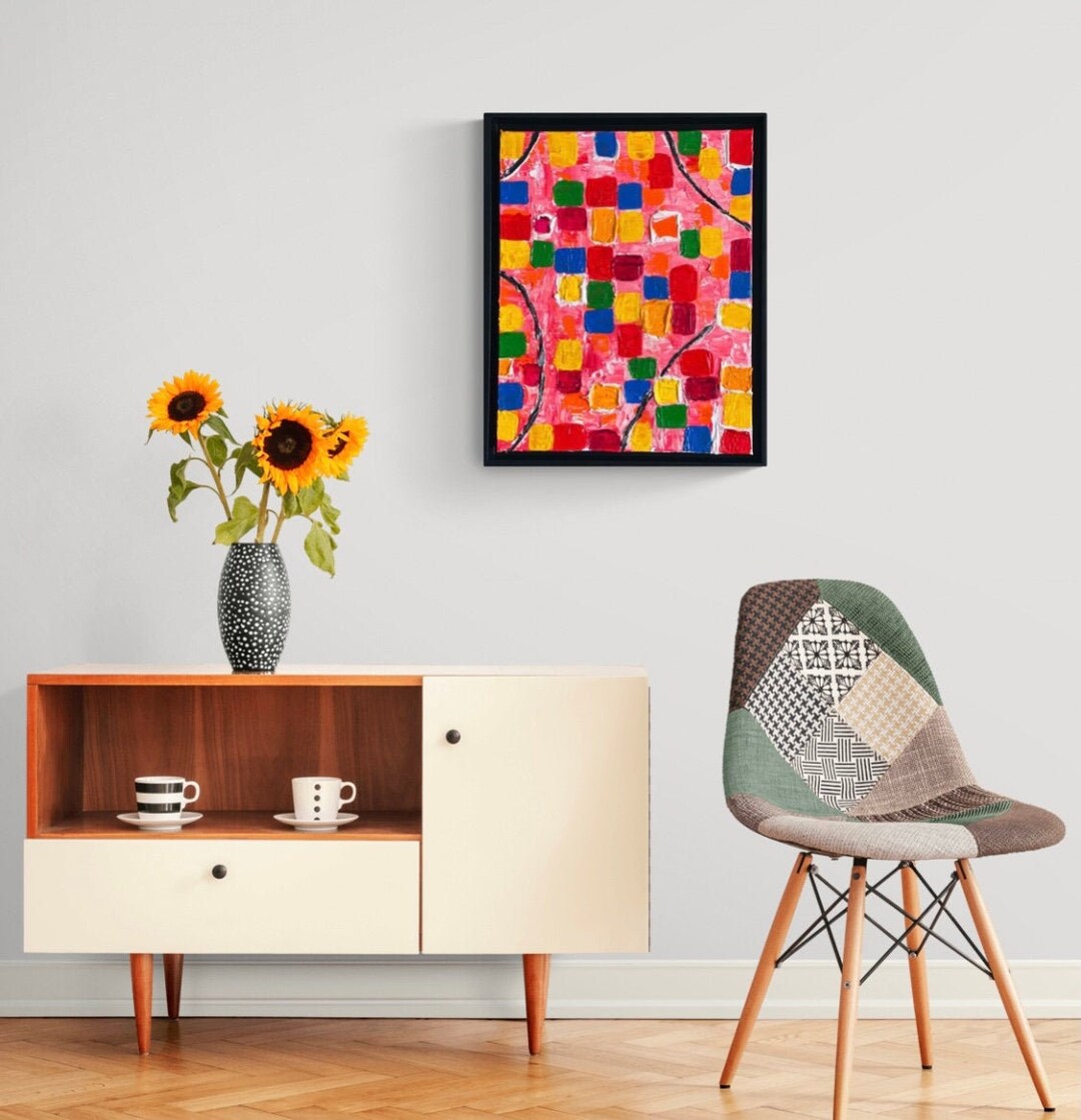 Ready to Hang Abstract Painting Contemporary Art Modern Art Etsy UK