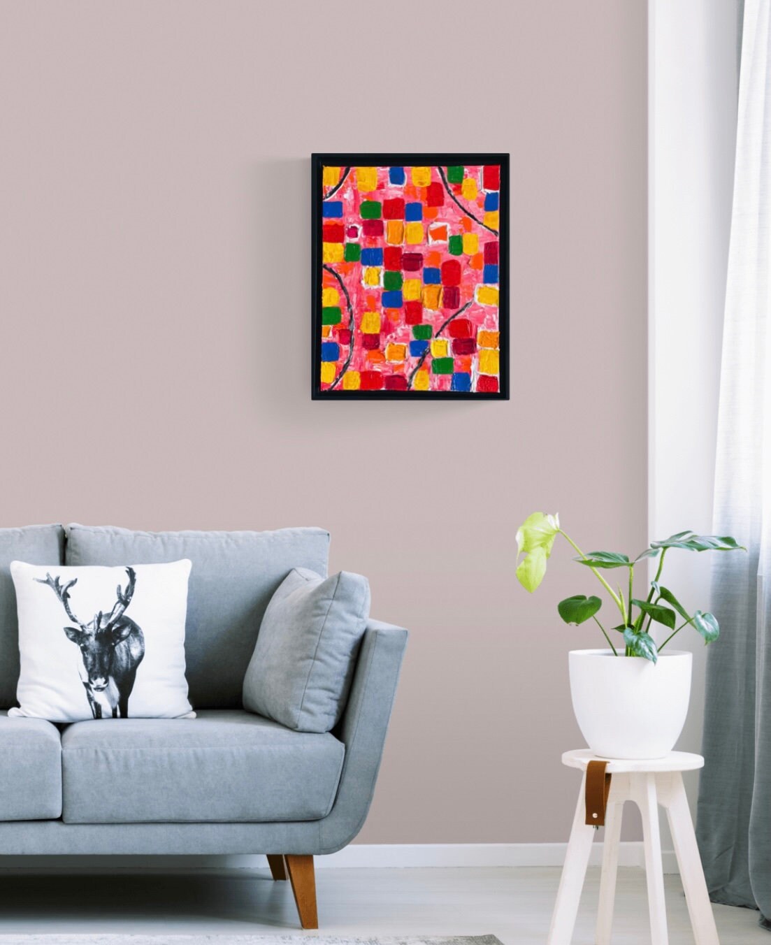 Ready to Hang Abstract Painting Contemporary Art Modern Art Etsy UK