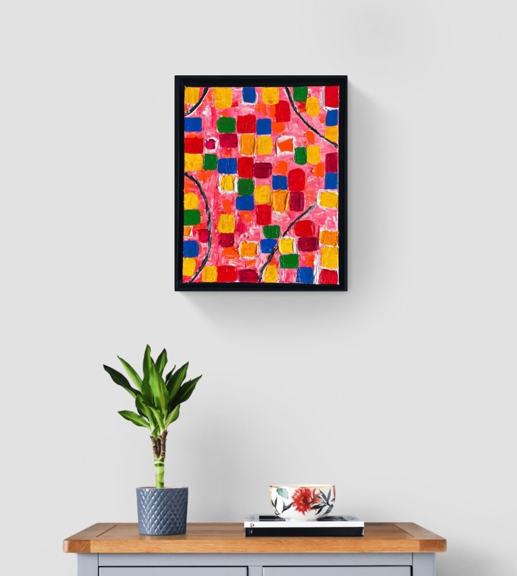 Ready to Hang Abstract Painting Contemporary Art Modern Art Etsy UK