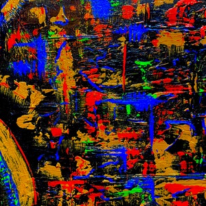 Abstract Wall Decor, Abstract Wall Art, Textured Canvas, Painted by a blind artist, Abstract Original Painting, Abstract3 Home Office Decor