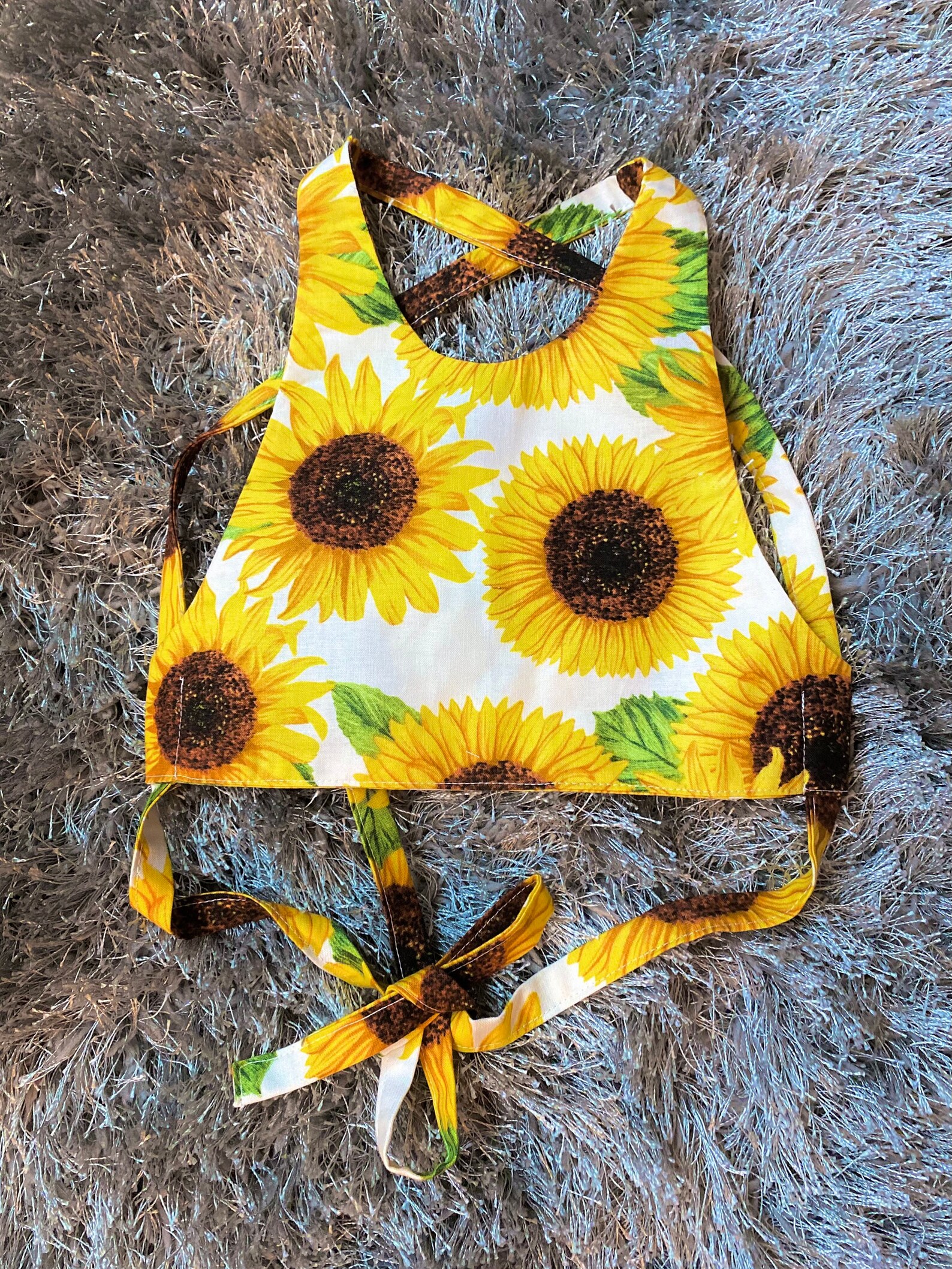 Sunflower crop top 1824M Etsy