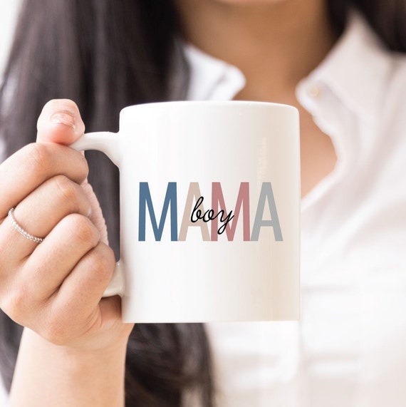 shop4ever Mom of Boys Ceramic Coffee Mug Tea Cup, Boy Mama Mother's Day  Gift 11 oz (White)