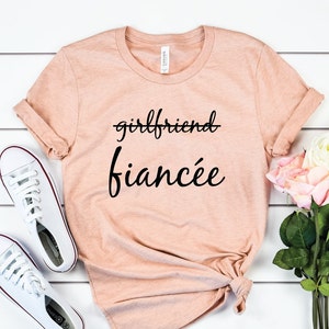 Girlfriend Fiancee Shirt, I Said Yes, Engagement Shirt, Future Mrs, Engagement Gift, Fiance Shirt, Bachelorette Party Shirt, Bride to Be