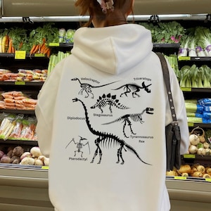 Dinosaur Hoodies Dinosaur Fossil Sweatshirt Dinosaur Hoodie Fossil Shirt Dinosaur Shirt Men Dinosaur Sweater Adult Dinosaur Shirt Mens