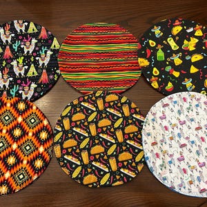 Microwave Tortilla Warmer Cooker Llamas, Stripes