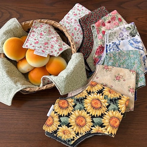 Biscuit & Bun Warmer, Bread Basket Liner, Bread Warmer, Bread Basket Linen, Roll Warmer, Tortilla Warmer, Bread Bag, Bread Making, Decor