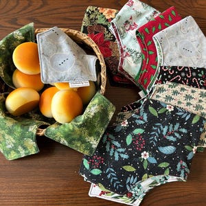 Biscuit & Bun Warmer, Bread Basket Liner, Bread Warmer, Bread Basket Linen, Roll Warmer, Tortilla Warmer, Bread Bag, Bread Making, Decor