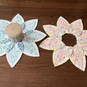 Candle Holder, Placemat, Chips n Dip, Candy Holder, Holiday Decoration - Flower and  Leaf Shaped Flowers