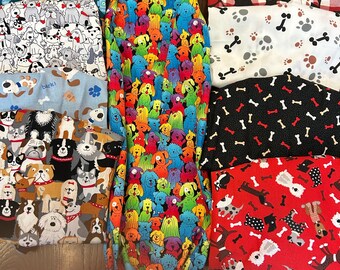 Plastic Bag Holder Animals Dog Puppy Paw Prints & Bones, I Woof You, Bark Woof Zoomies