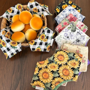 Biscuit & Bun Warmer, Bread Basket Liner, Bread Warmer, Bread Basket Linen, Roll Warmer, Tortilla Warmer, Bread Bag, Bread Making, Decor