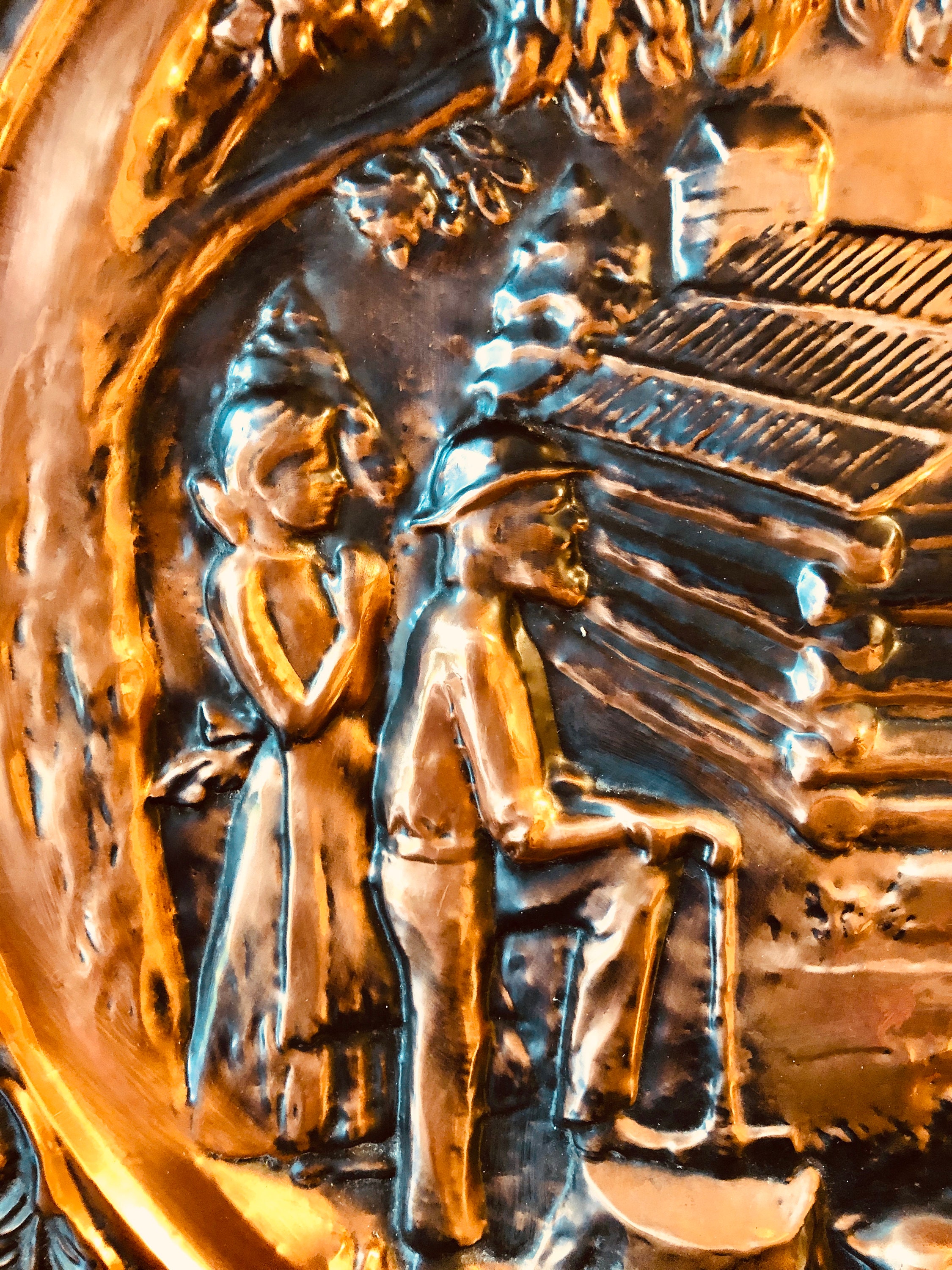 Vintage Coppercraft Guild 20 Copper Relief Wall Hanging Etsy